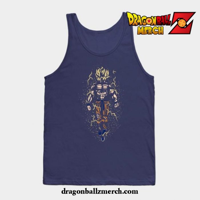 Rage In Namek Tank Top Navy Blue / S