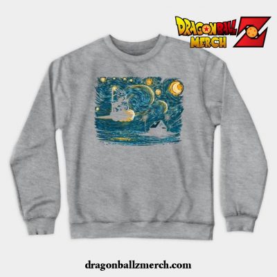 Starry Saiyan Crewneck Sweatshirt Gray / S