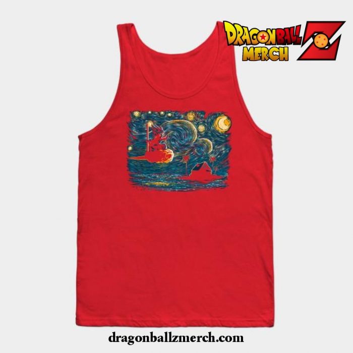 Starry Saiyan Tank Top Red / S