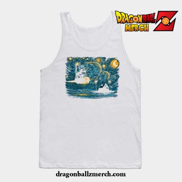 Starry Saiyan Tank Top White / S