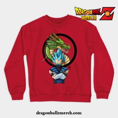 Sub Zero Vegeta Crewneck Sweatshirt Red / S