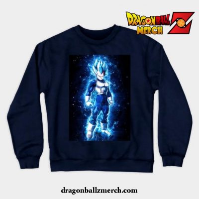 Super Saiyan Blue Vegeta Crewneck Sweatshirt Navy Blue / S