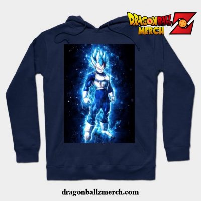 Super Saiyan Blue Vegeta Hoodie Navy Blue / S