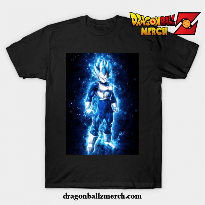 Super Saiyan Blue Vegeta T-Shirt Black / S