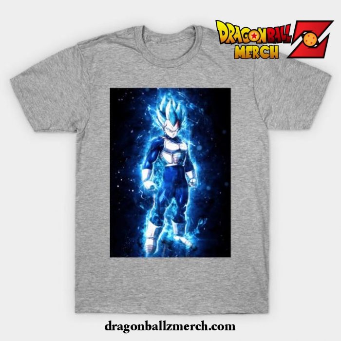 Super Saiyan Blue Vegeta T-Shirt Gray / S