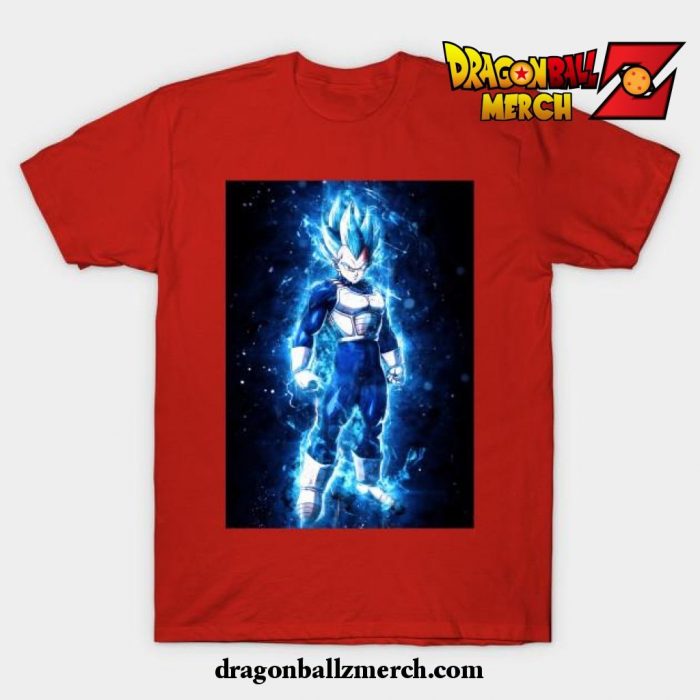 Super Saiyan Blue Vegeta T-Shirt Red / S