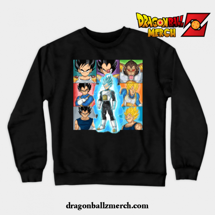 The Prince Of Saiyans Crewneck Sweatshirt Black / S