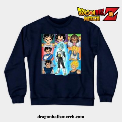 The Prince Of Saiyans Crewneck Sweatshirt Navy Blue / S