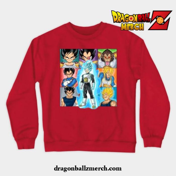 The Prince Of Saiyans Crewneck Sweatshirt Red / S