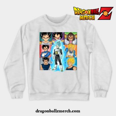 The Prince Of Saiyans Crewneck Sweatshirt White / S