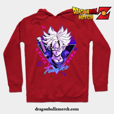 Trunks Dragonball Lofi Hoodie Red / S