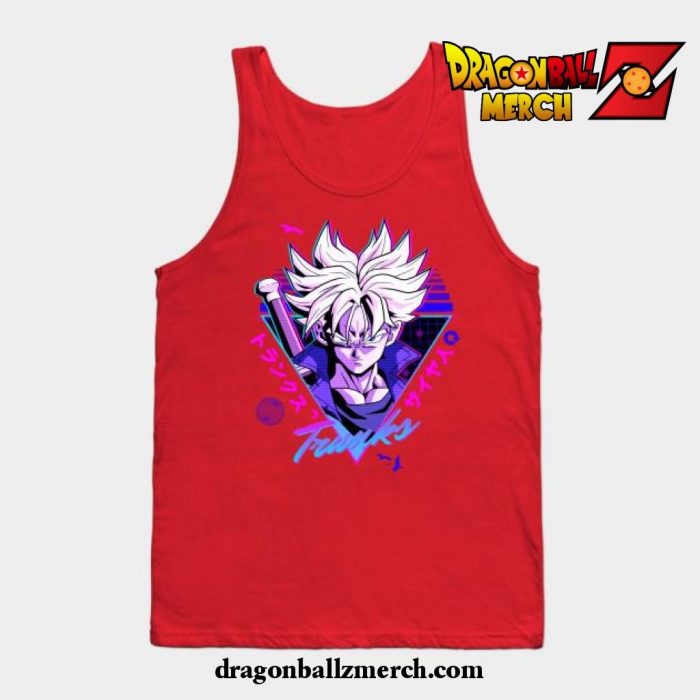 Trunks Dragonball Lofi Tank Top Red / S