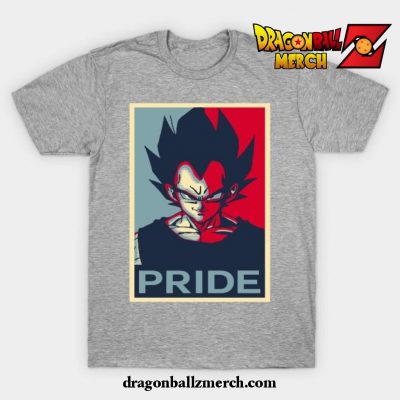 Vegeta Pride Poster T-Shirt Gray / S