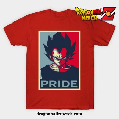 Vegeta Pride Poster T-Shirt Red / S