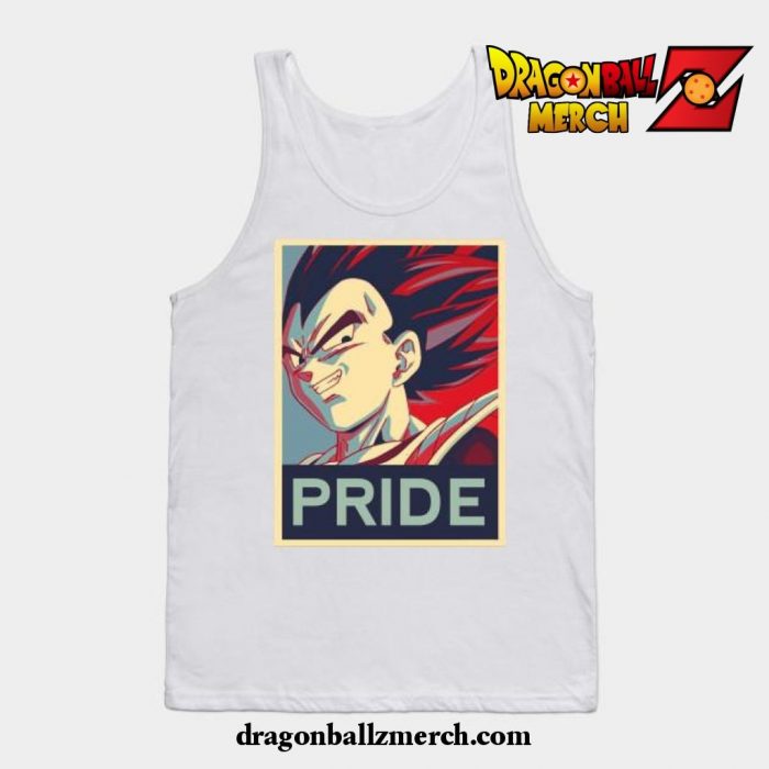 Vegeta Pride Tank Top White / S