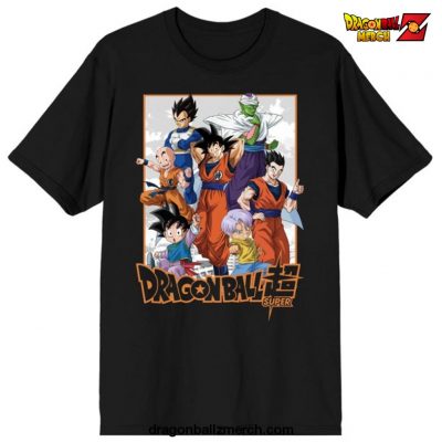 Dragon Ball Super Group Art Mens Black T-Shirt