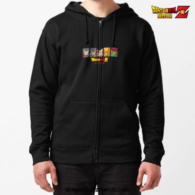 Dragon Ball Super Hero Character Zipped Hoodie Black / S