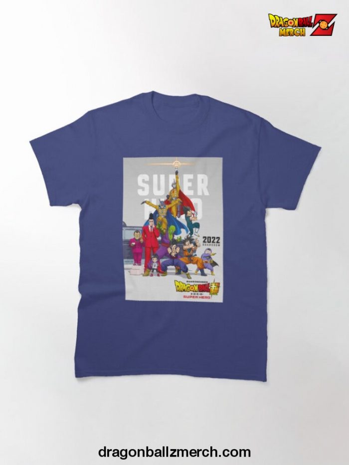 Dragonball Super Hero Poster T-Shirt Navy Blue / S