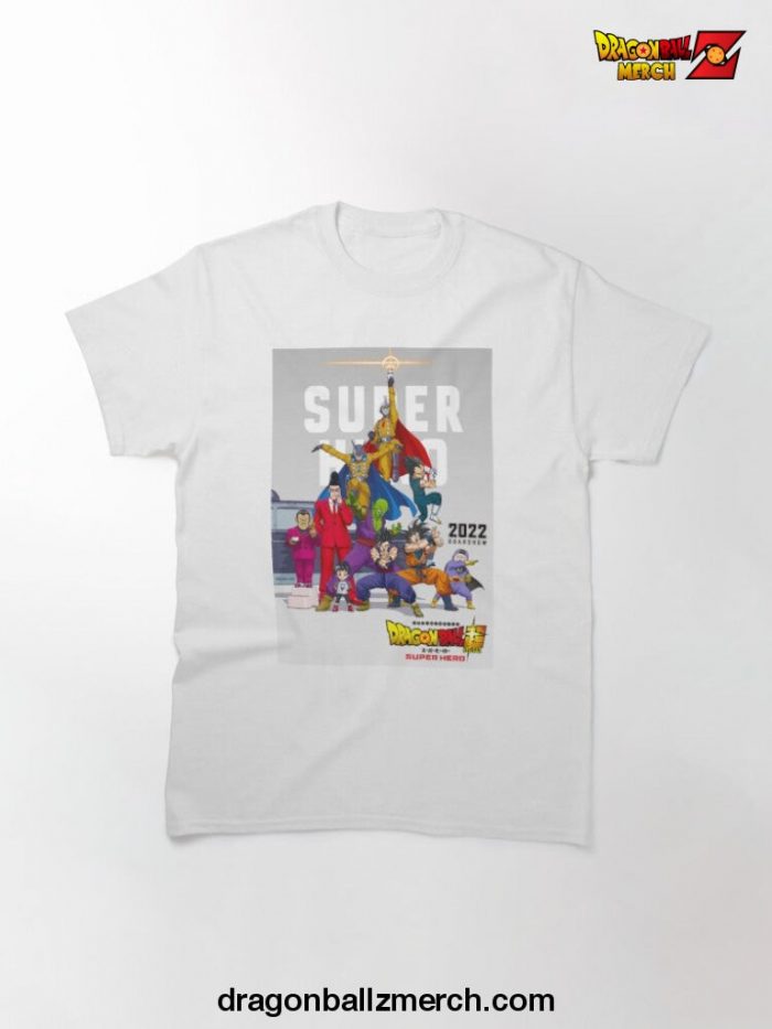 Dragonball Super Hero Poster T-Shirt White / S