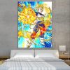 1 DBZ Vegeta Powerful Fire Aura Release 1Pc Canvas Print - Dragon Ball Z Store