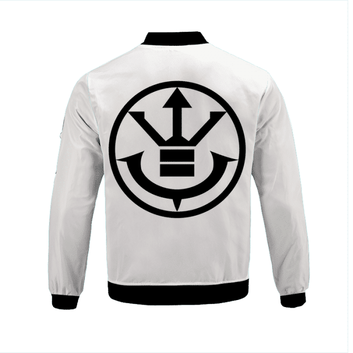 Dragon Ball Z The Saiyan Royal Family Symbol Bomber Jacket Back - Dragon Ball Z Store