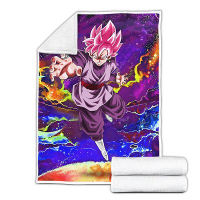 Goku Black Rose Fleece Blanket Custom Dragon Ball Anime Galaxy Style 2 perfectivy com 650x - Dragon Ball Z Store