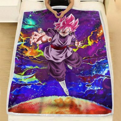 Goku Black Rose Fleece Blanket Custom Dragon Ball Anime Galaxy Style 4 perfectivy com 650x - Dragon Ball Z Store