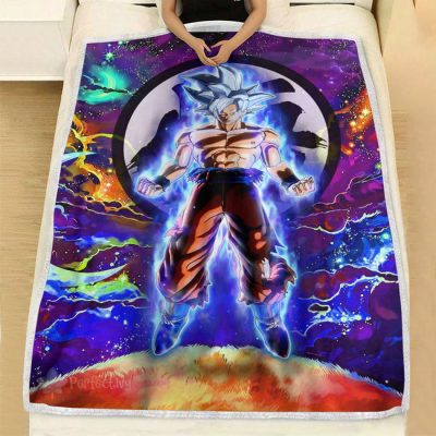 Goku Ultra Instinct Fleece Blanket Custom Dragon Ball Anime Galaxy Style 4 perfectivy com 650x 1 - Dragon Ball Z Store