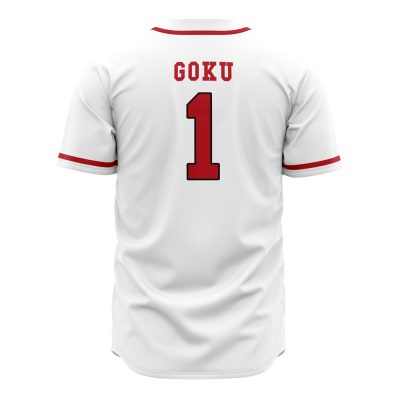 Goku Universe 7 Dragon Ball Z AOP Baseball Jersey BACK Mockup - Dragon Ball Z Store