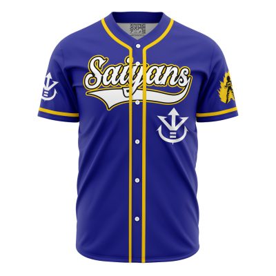 Saiyan Vegeta Dragon Ball Z AOP Baseball Jersey FRONT Mockup - Dragon Ball Z Store