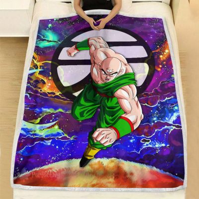 Tenshinhan Fleece Blanket Custom Dragon Ball Anime Galaxy Style 4 perfectivy com 650x - Dragon Ball Z Store