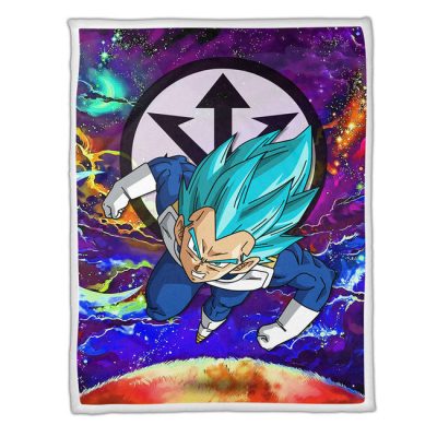 Vegeta Blue Fleece Blanket Custom Dragon Ball Anime Galaxy Style 1 perfectivy com 650x - Dragon Ball Z Store