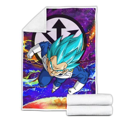 Vegeta Blue Fleece Blanket Custom Dragon Ball Anime Galaxy Style 2 perfectivy com 650x - Dragon Ball Z Store