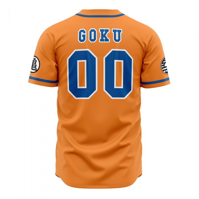 Z Fighters Goku Dragon Ball Z AOP Baseball Jersey BACK Mockup - Dragon Ball Z Store