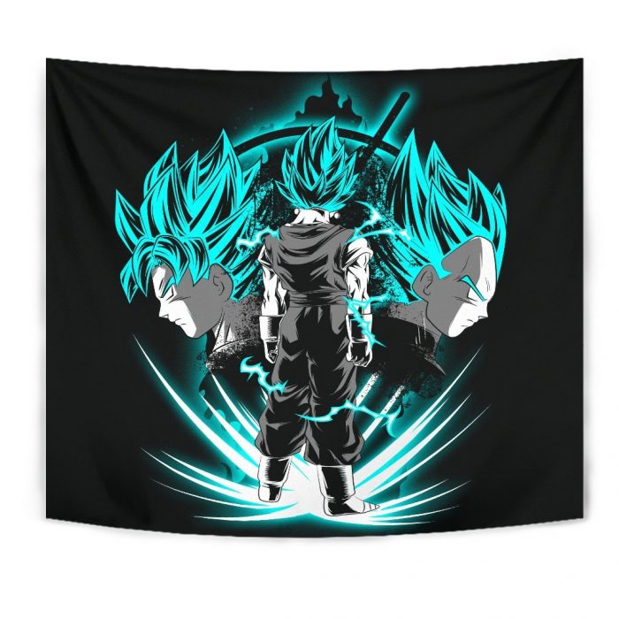 dragon ball goku vegeta blue tapestry room decor - Dragon Ball Z Store