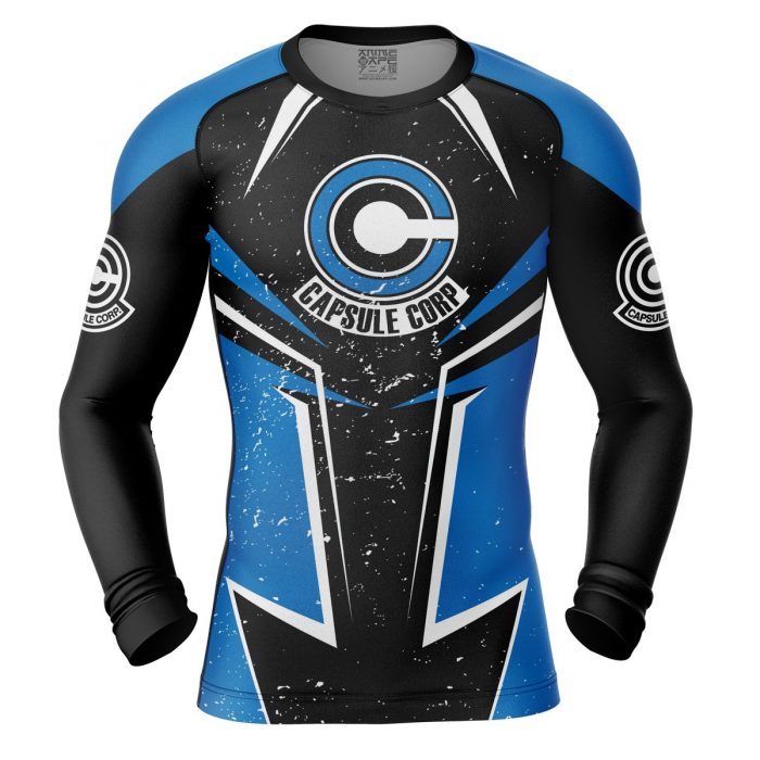 Capsule Corp Compression Shirt Rash Guard front - Dragon Ball Z Store