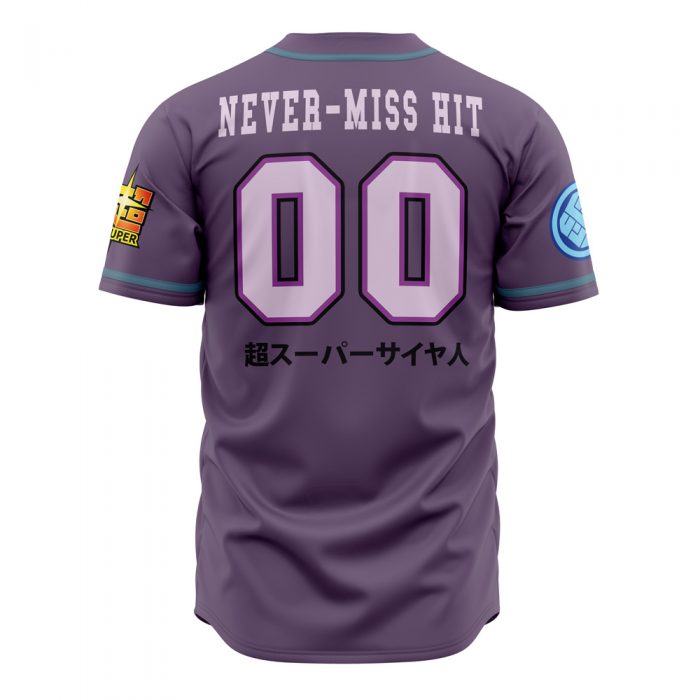 Hit DBZ AOP Baseball Jersey AOP Baseball Jersey BACK Mockup - Dragon Ball Z Store