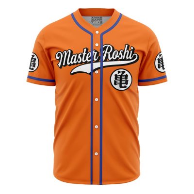 Master Roshi Kame DBZ AOP Baseball Jersey AOP Baseball Jersey FRONT Mockup - Dragon Ball Z Store