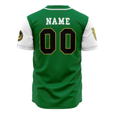 Personalized Dragonzords Green PR AOP Baseball Jersey BACK Mockup - Dragon Ball Z Store