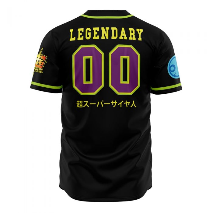 Super Broly DBZ AOP Baseball Jersey BACK Mockup - Dragon Ball Z Store